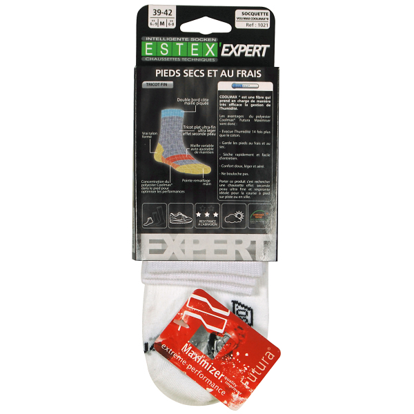 Set van 2 paar enkelsokken Vo2 Coolmax NOIR 35/38 EU Set van 2 paar enkelsokken Vo2 Coolmax NOIR 35/38 EU