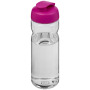 H2O Active® Base Tritan™ 650 ml sportfles met flipcapdeksel - Transparant/Roze
