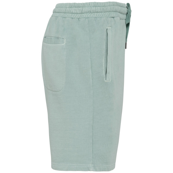 Ecologische herenshort French Terry Washed Jade Green XL