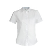 Dames non-iron blouse korte mouwen White 3XL