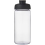 H2O Active® Octave Tritan™ 600 ml sportfles met klapdeksel - Transparant/Zwart