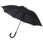Fontana 23" automatische paraplu met carbon look en gebogen handvat - Zwart
