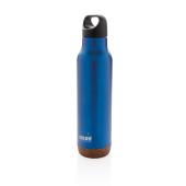 Lekvrije isoleer fles met kurk, blauw
