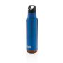 Lekvrije isoleer fles met kurk, blauw