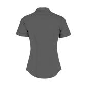 Women's Tailored Fit Poplin Shirt SSL - Graphite - XS