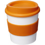 Americano® Primo 250 ml beker met grip - Wit/Oranje