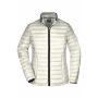 Ladies' Quilted Down Jacket - off-white/black - S