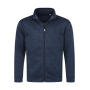 Knit Fleece Jacket - Marina Blue Melange - XL