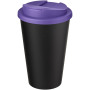 Americano® Eco 350 ml recycled tumbler with spill-proof lid - Purple/Solid black