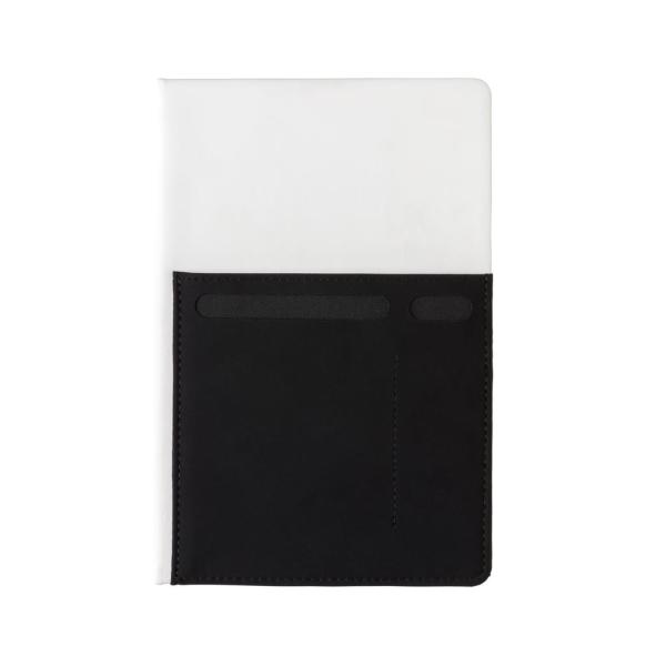 A5 Deluxe notitieboek met slimme opbergvakken, wit