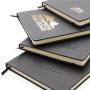 Deluxe hardcover PU A5 notitieboek, zwart