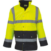 Signalisatie tweekleurig jack voor de autobaan Hi Vis Yellow / Navy L