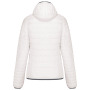 Ladies' lightweight hooded padded jacket White M