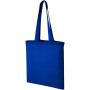 Madras 140 g/m² cotton tote bag 7L - Royal blue