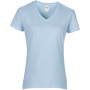 Premium Cotton  Ladies' V-neck T-shirt Light Blue XXL