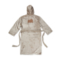 VINGA Louis luxury plush GRS RPET robe size S-M, grey
