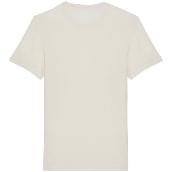 Ecologisch uniseks T-shirt in biokatoen en linnen Ivory XL