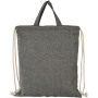 Pheebs 150 g/m² recycled drawstring backpack 6L - Heather black