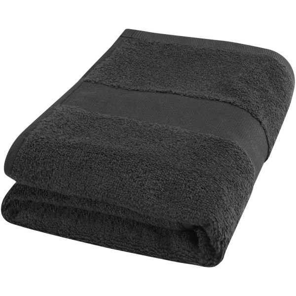 Charlotte 450 g/m² cotton bath towel 50x100 cm - Anthracite