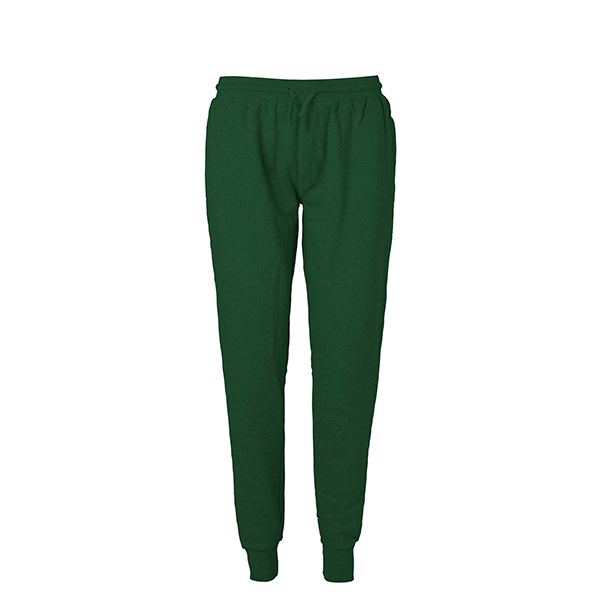 Neutral unisex sweatpants met boord-Bottle-Green-3XL