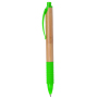 Balpen BAMBOO RUBBER bruin, groen