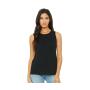 WOMEN'S JERSEY MUSCLE TANK, WHITE, L, BELLA + CANVAS