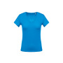 Ladies' short-sleeved V-neck T-shirt Tropical Blue XS