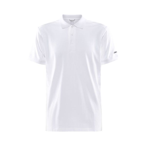 Craft Core blend polo shirt men white m