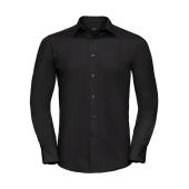 Tailored Poplin Shirt LS - Black - M
