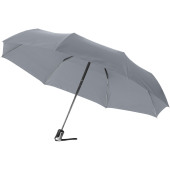 Alex 21,5" foldbar, fuldautomatisk paraply - Grå