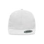 MB6509 6 Panel Flat Peak Cap - white - one size