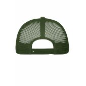 MB070 5 Panel Polyester Mesh Cap - dark-olive - one size