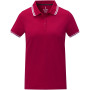 Amarago short sleeve women's tipping polo - Red - XS