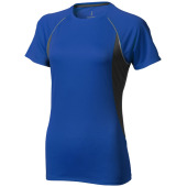 Quebec cool fit dames t-shirt met korte mouwen - Blauw/Antraciet - M