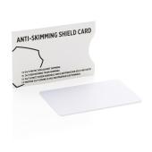 Anti skimming RFID kort med aktiv chip, hvid