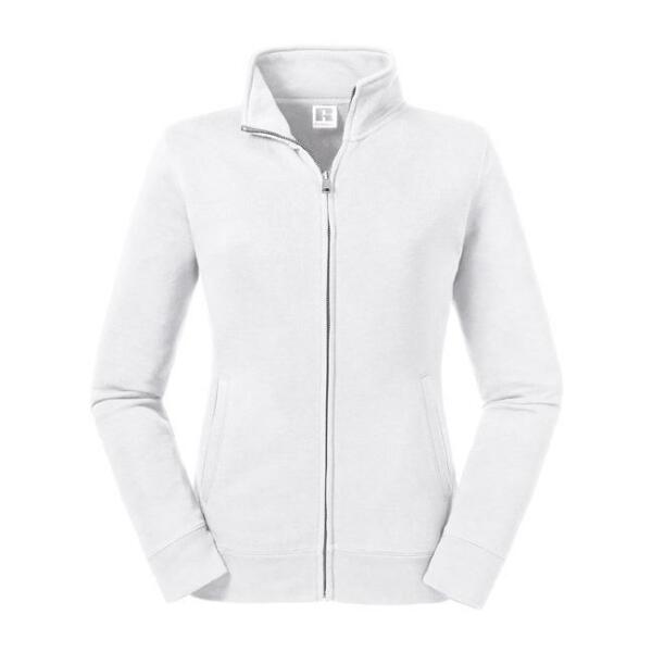 RUS Ladies Authentic Sweat Jacket, White, XS
