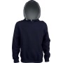 Kinder hooded sweater met gecontrasteerde capuchon Navy / Fine Grey 8/10 ans
