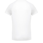 Heren-sport-t-shirt V-hals White XS