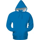 Hooded sweater met rits Light Royal Blue XXL