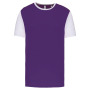 Volwassen tweekleurige jersey met korte mouwen Sporty Purple / White M