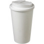 Americano® Recycled 350 ml spill-proof tumbler - White/Solid black