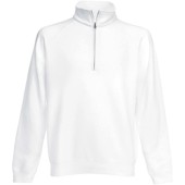 Zip Neck Sweatshirt (62-032-0) White M