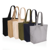 Impact Aware™ re-canvas shopper met vakje 240gsm ongeverfd, groen