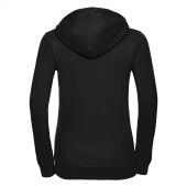 RUS Ladies Authentic Zip Hood Jacket, Black, XXL