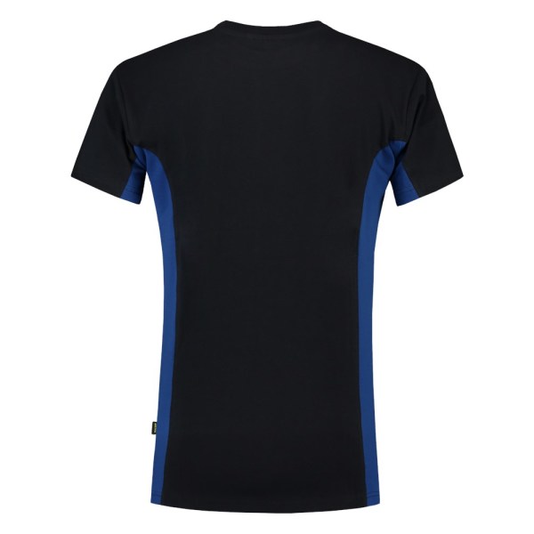 T-shirt Bicolor Borstzak 102002 Navy-Royalblue 3XL
