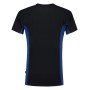 T-shirt Bicolor Borstzak 102002 Navy-Royalblue 3XL