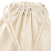 Premium Cotton Stuff Bag - Black - S