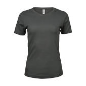 Ladies Interlock T-Shirt - Powder Grey - 3XL