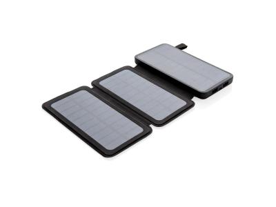 8.000 mAh solar powerbank, zwart 8.000 mAh solar powerbank, zwart