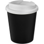 Americano® Espresso Eco 250 ml gerecyclede beker met knoeibestendig deksel - Zwart/Wit